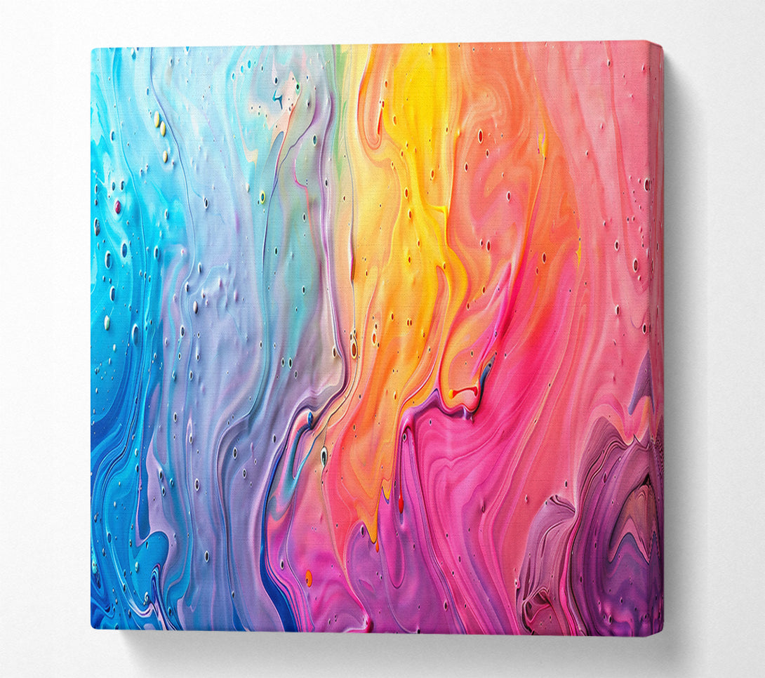 A Canvas Print of Pink Swirls Of Color Canvas Print