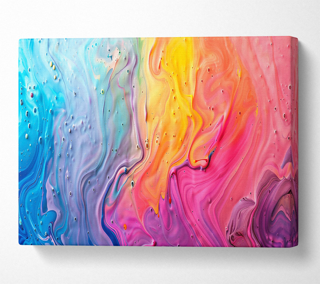  A Canvas Print of Pink Swirls Of Color Canvas Print