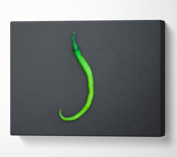 Green Pepper Swirl Canvas Wall Art