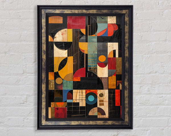 Abstract Shapes Of Art Framed Print