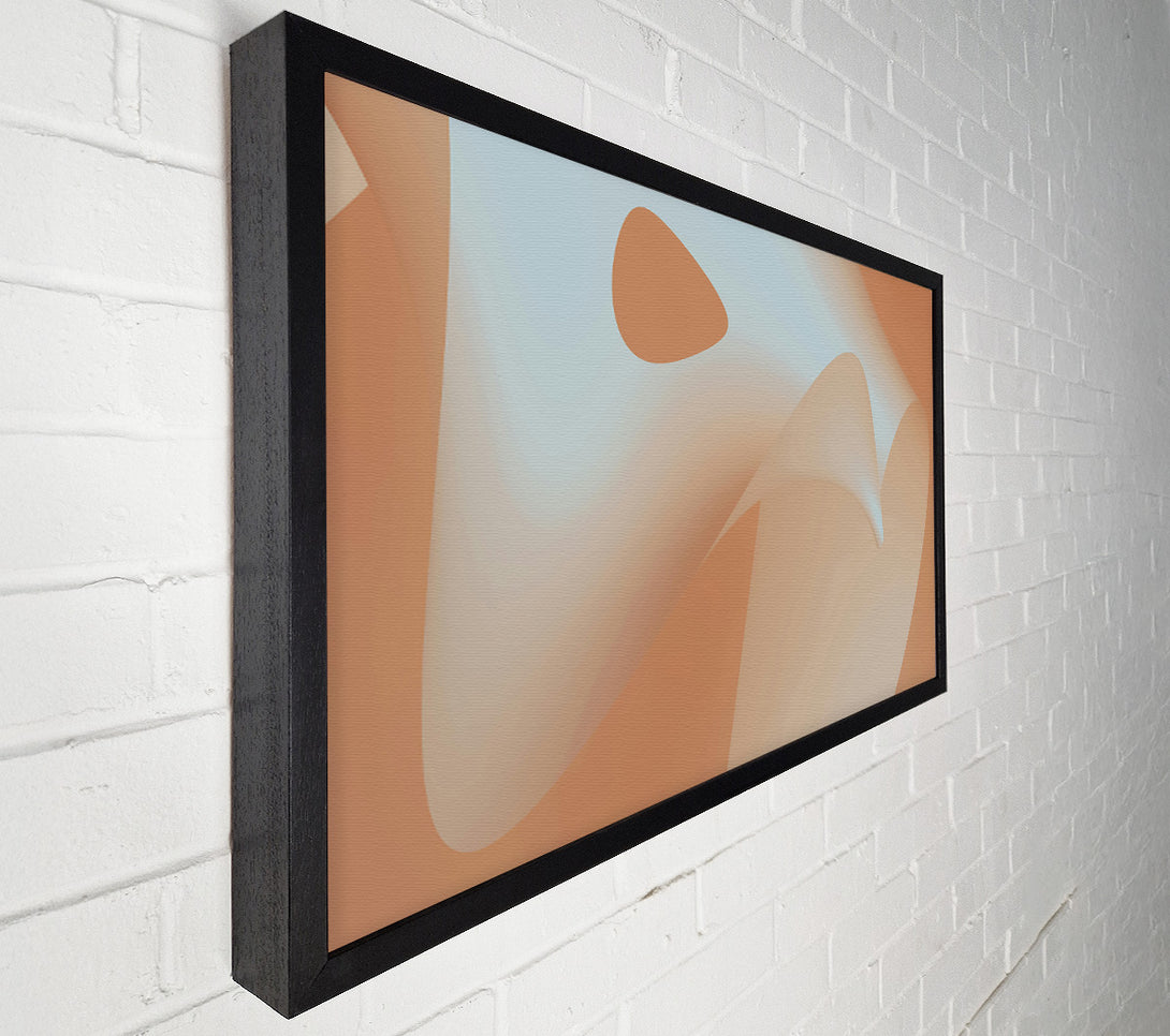  A Canvas Print of Peach Abstract Flow Canvas Art