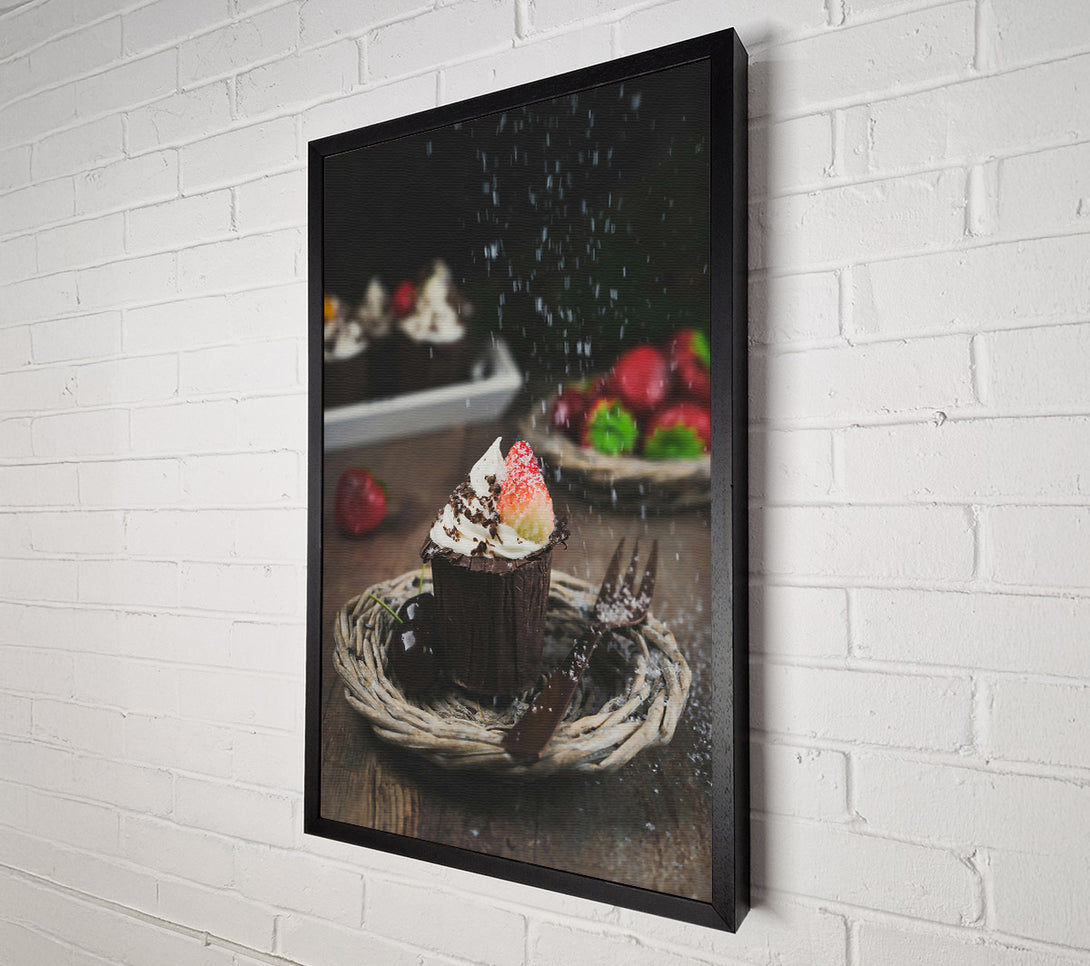  A Canvas Print of Chocolate Cherry Sprinkles Canvas Print