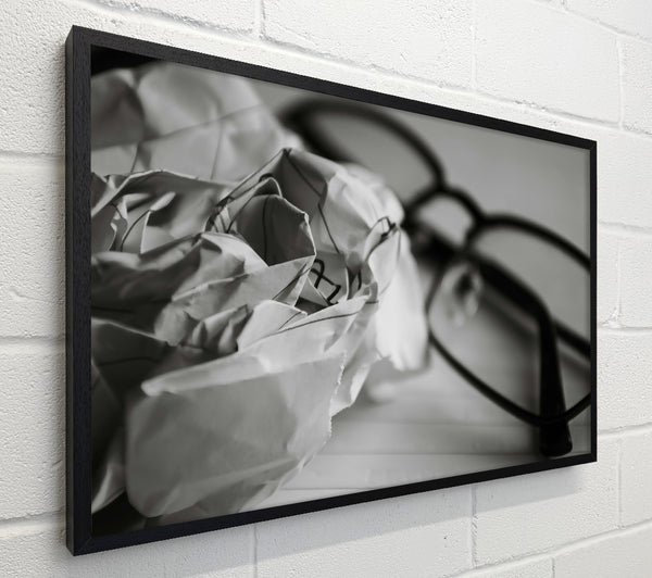 White Paper And Glasses