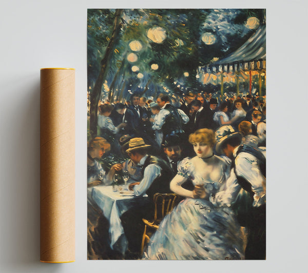 Blue Garden Evening Print
