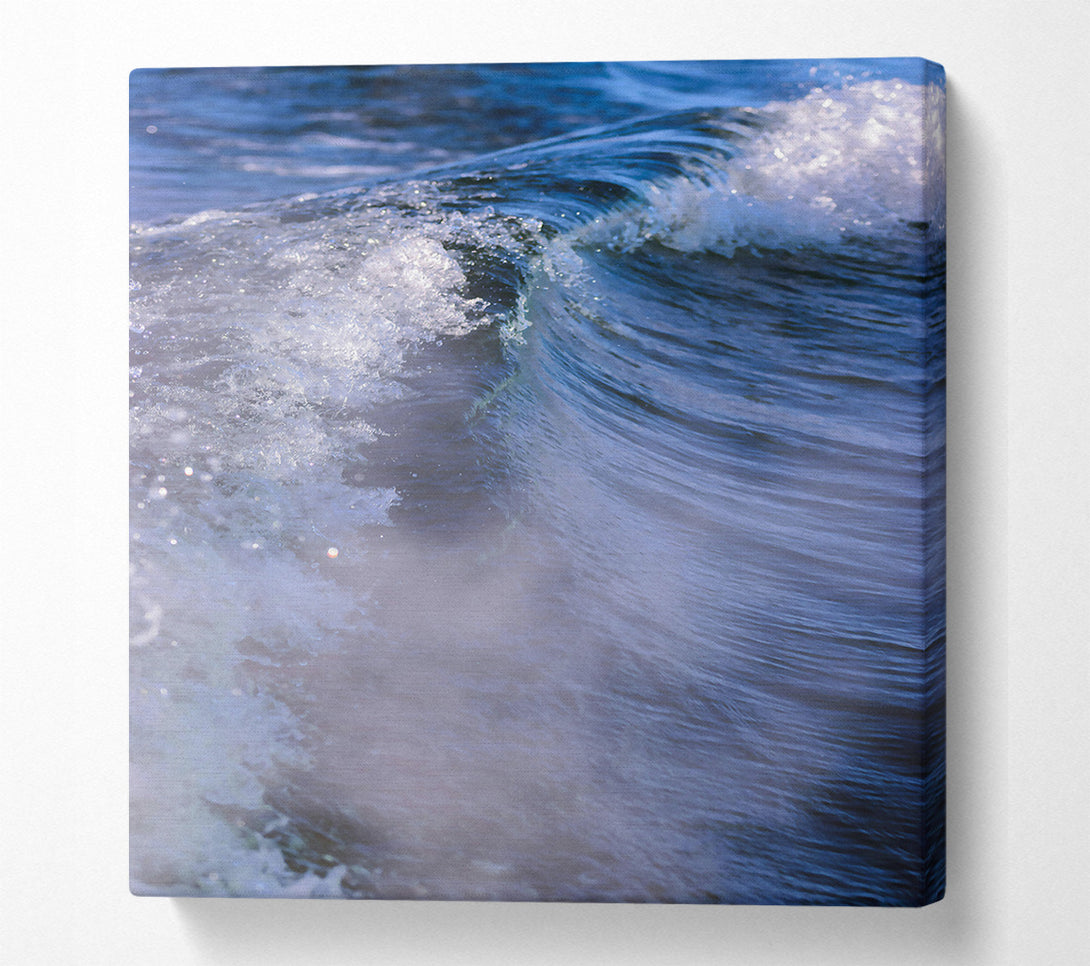  A Canvas Print of Blue Ocean Foam Canvas Wall Art