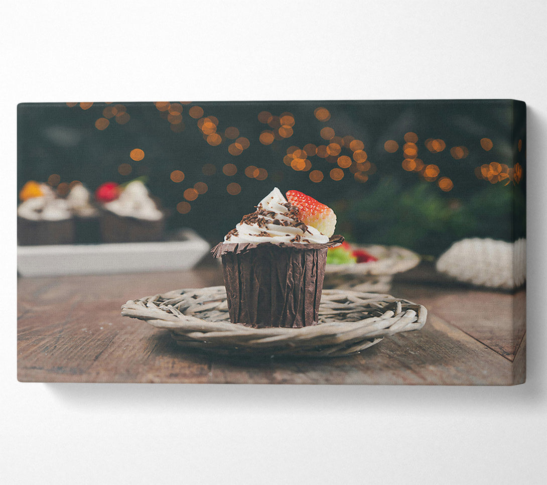  A Canvas Print of Chocolate Swirl Delight Canvas Print
