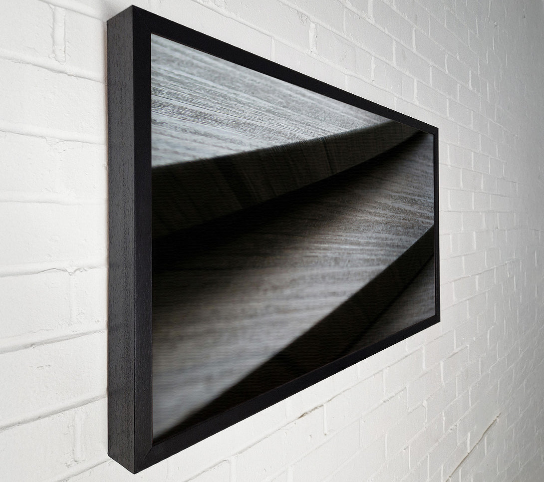  A Canvas Print of Gray Wooden Layers Canvas Print