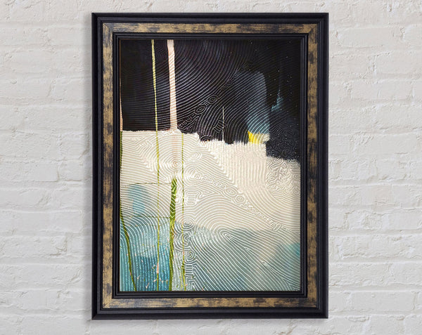 Abstract Swirls Paint Framed Print