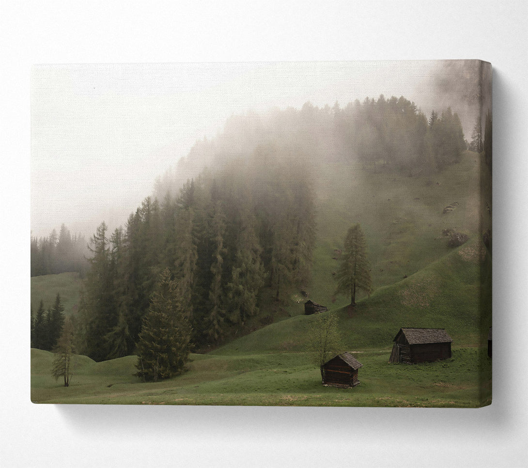  A Canvas Print of Green Mist Valley Canvas Wall Art