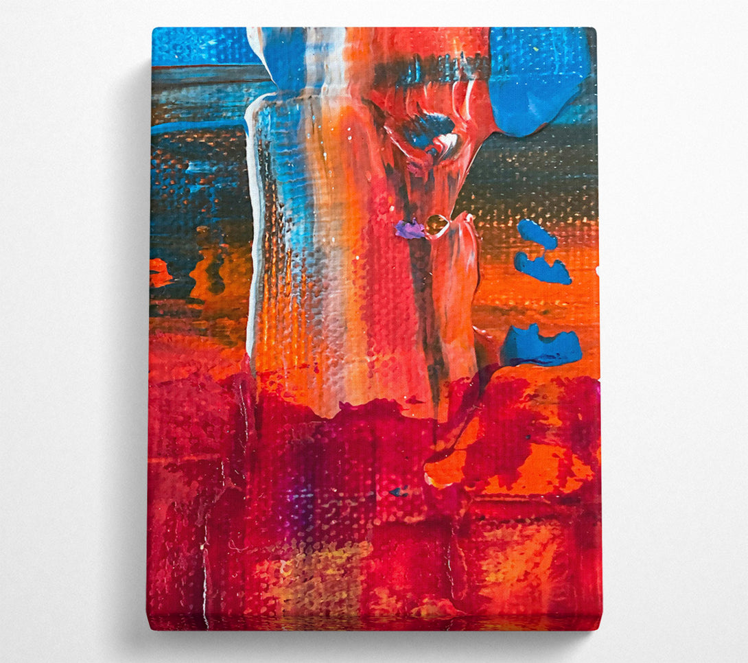  A Canvas Print of Crimson Abstract Dreamscape Canvas Print