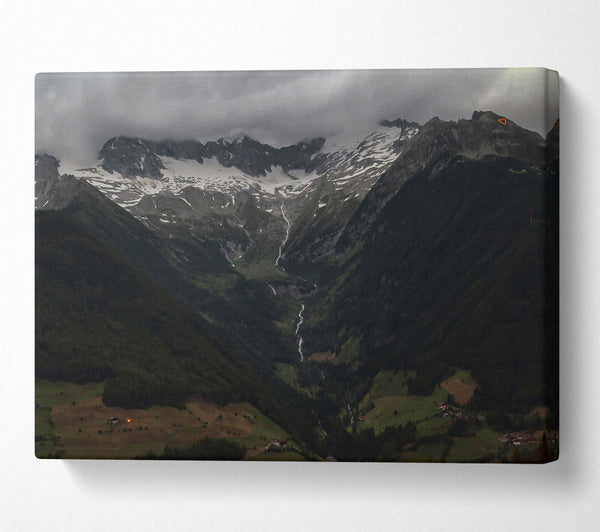  A Canvas Print of Grey Mountain Valley Canvas Print