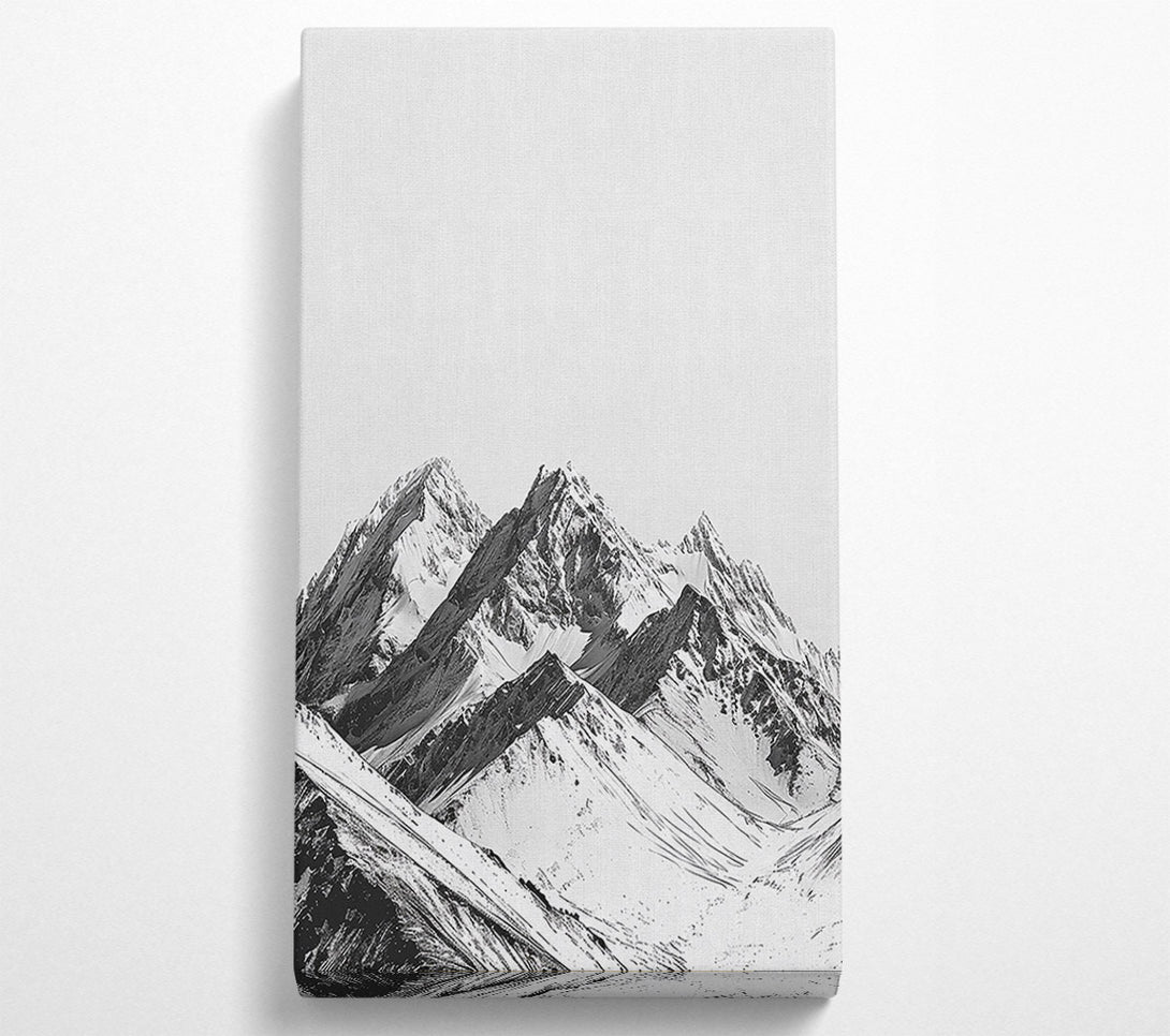  A Canvas Print of White Mountain Peaks Canvas Art