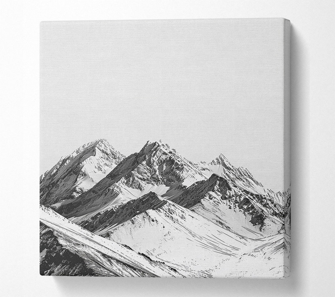  A Canvas Print of White Mountain Peaks Canvas Art