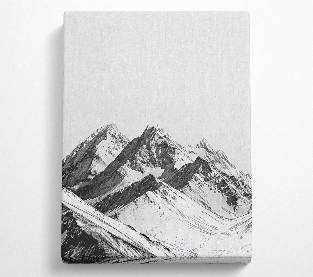  A Canvas Print of White Mountain Peaks Canvas Art