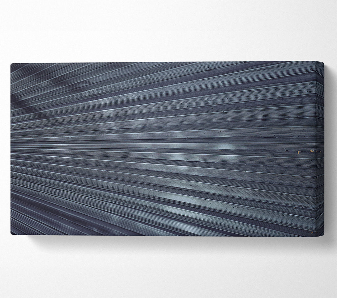  A Canvas Print of Silver Fan Pattern Canvas Wall Art
