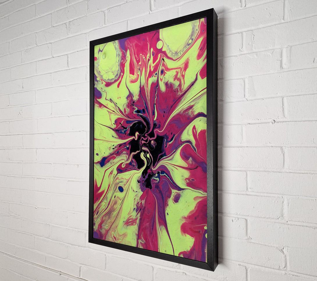  A Canvas Print of Lime Green Swirl Canvas Wall Art