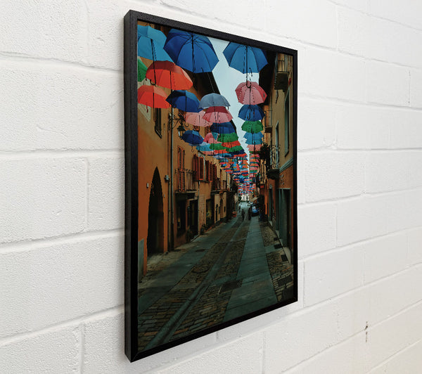 Blue Umbrella Alleyway