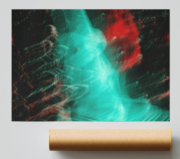 Aqua Blurred Dreams Print