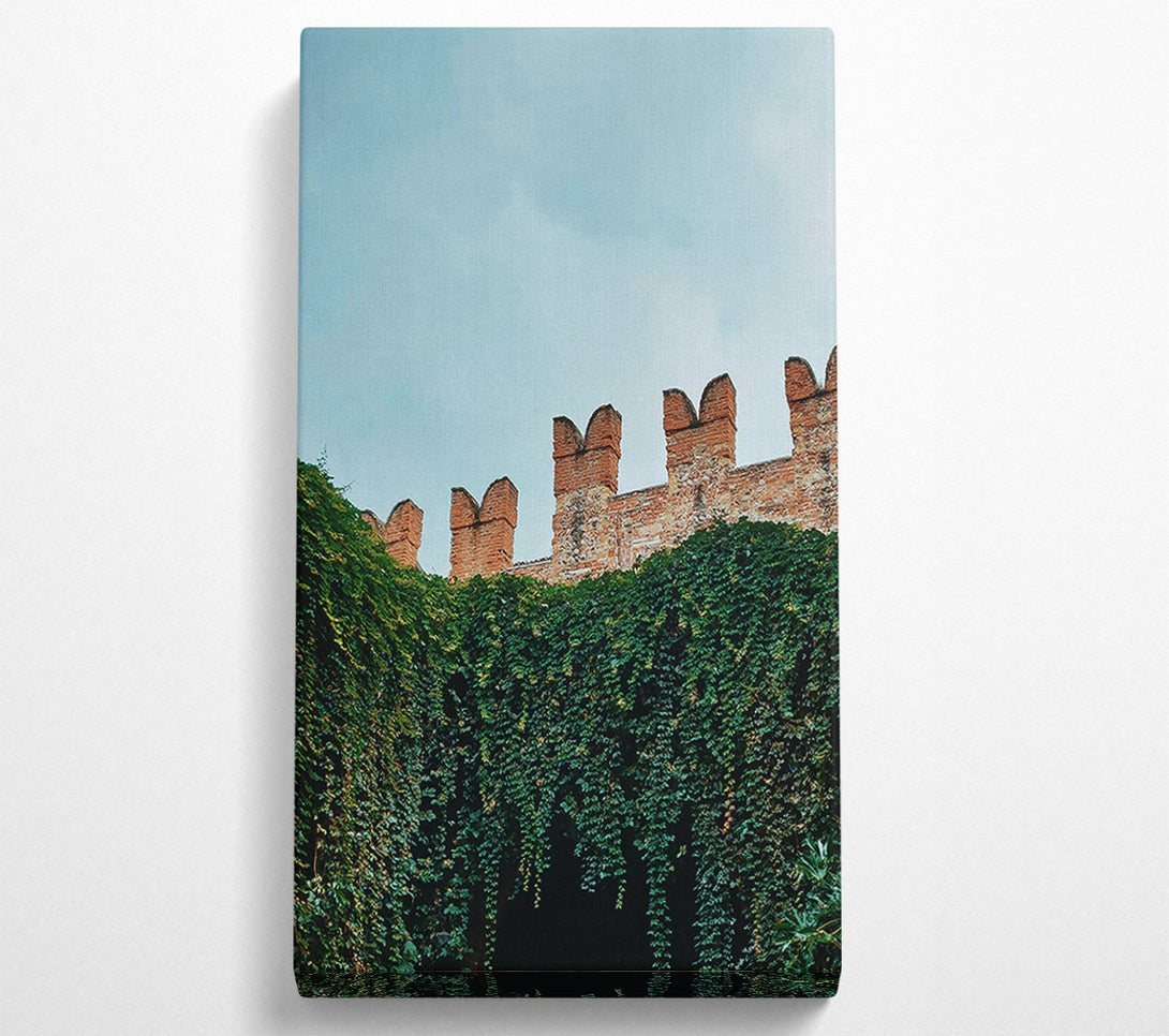  A Canvas Print of Emerald Brick Wall Canvas Print