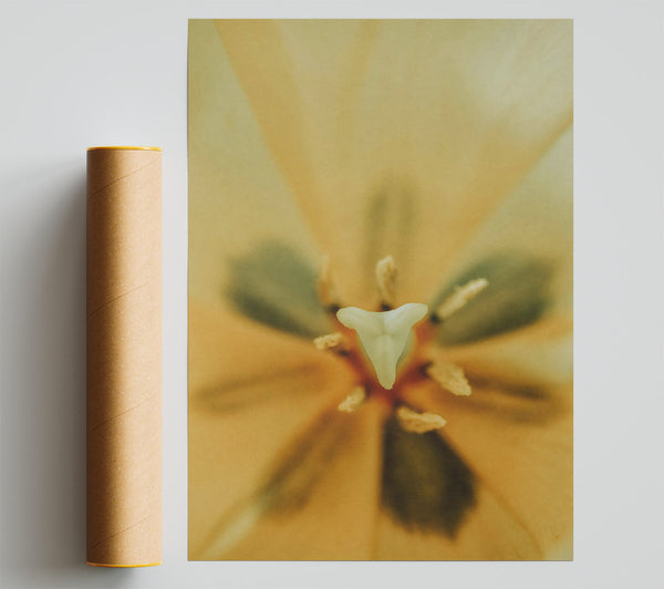 Golden Flower Centerpiece Giclee Print