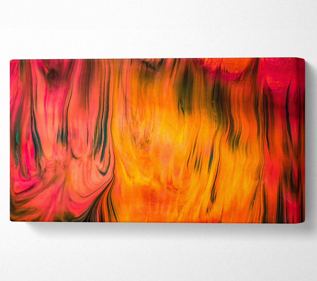  A Canvas Print of Crimson Fire Flow Canvas Print