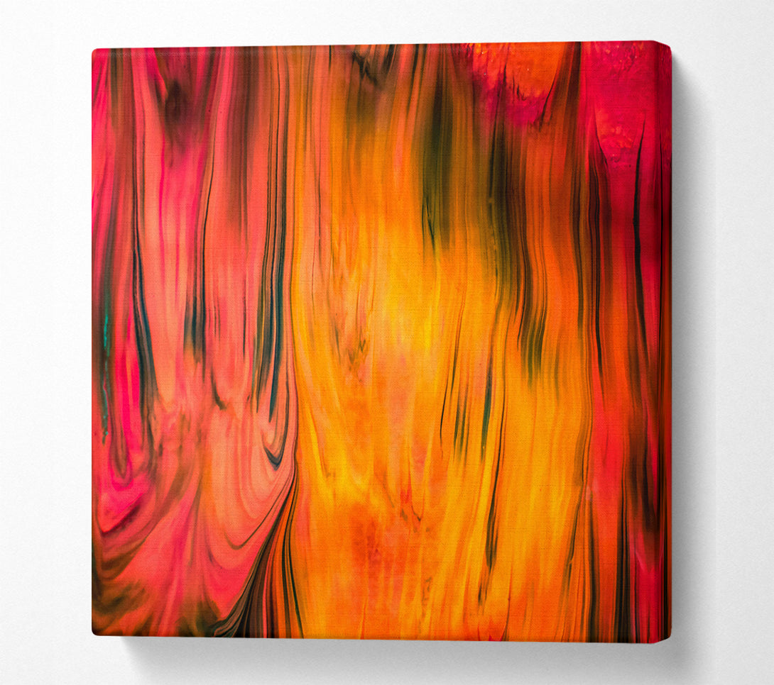  A Canvas Print of Crimson Fire Flow Canvas Print