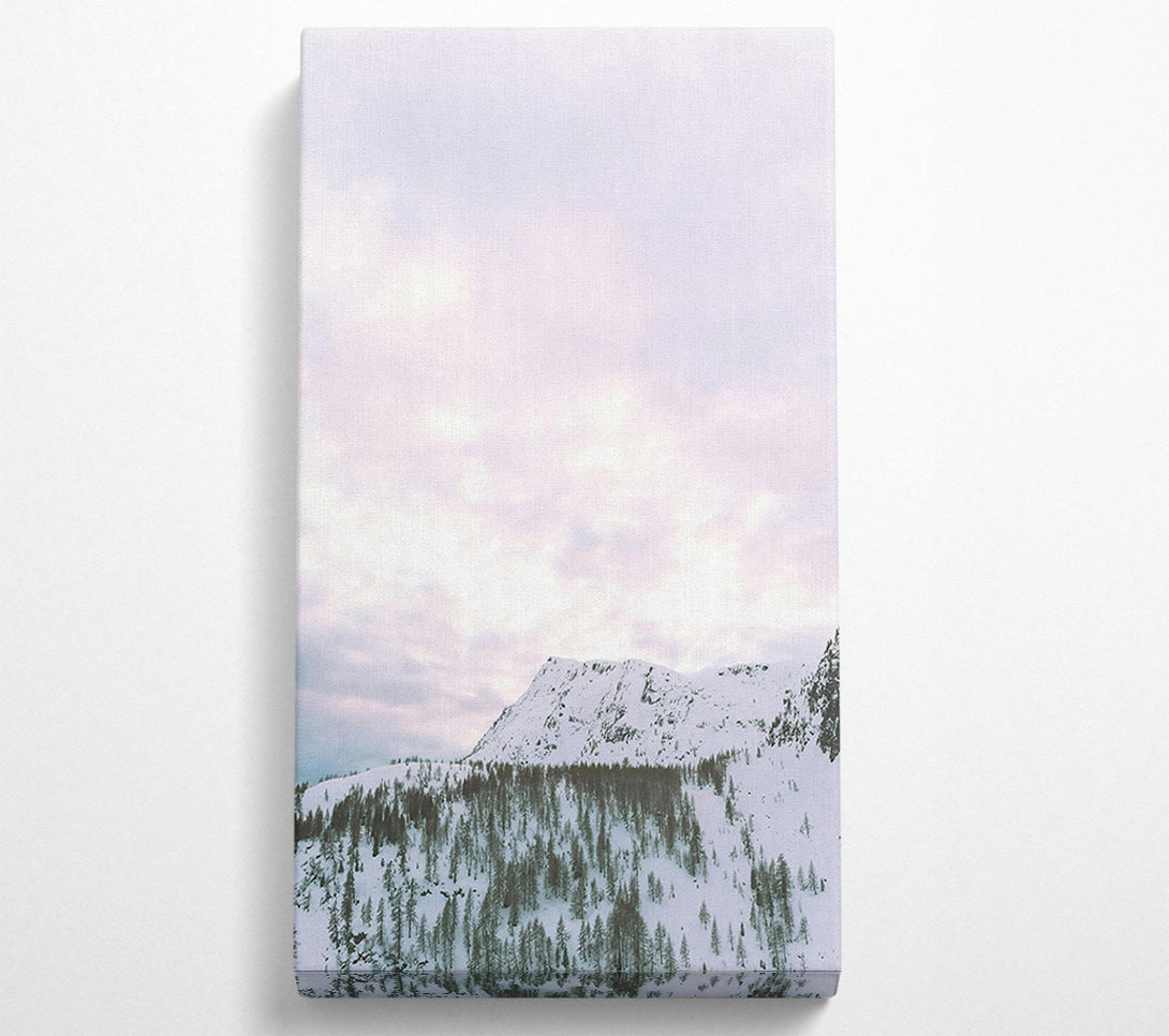  A Canvas Print of Lavender Mountain Peak Canvas Art