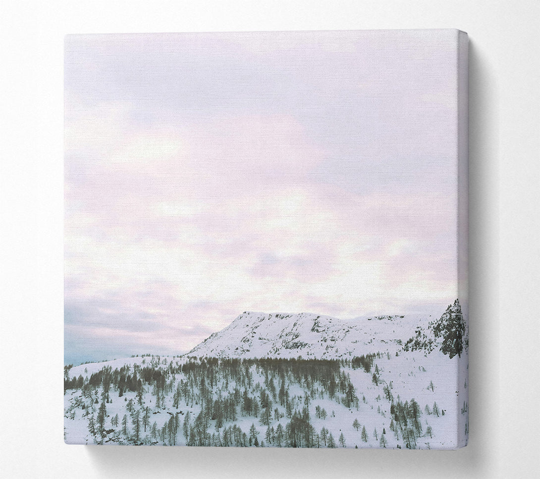  A Canvas Print of Lavender Mountain Peak Canvas Art