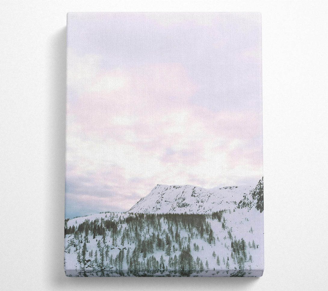  A Canvas Print of Lavender Mountain Peak Canvas Art