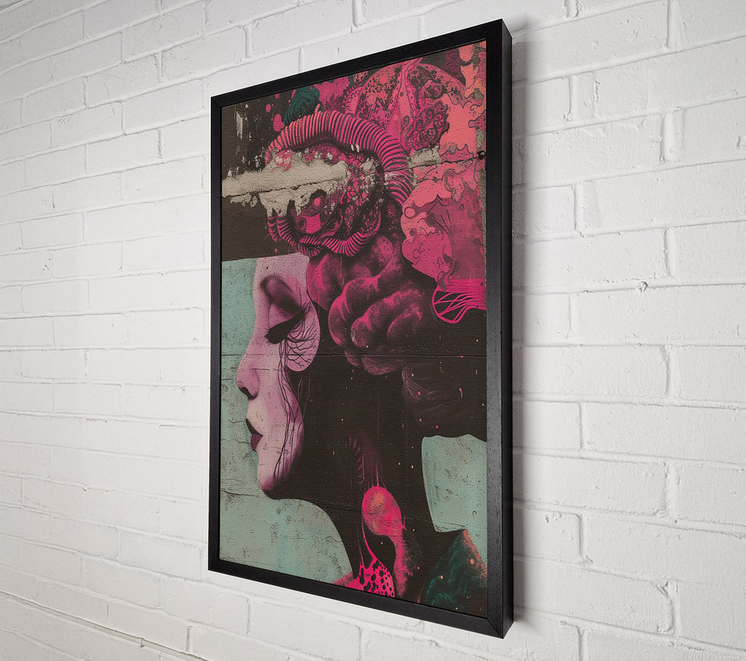  A Canvas Print of Abstract Woman Vapour Canvas Wall Art