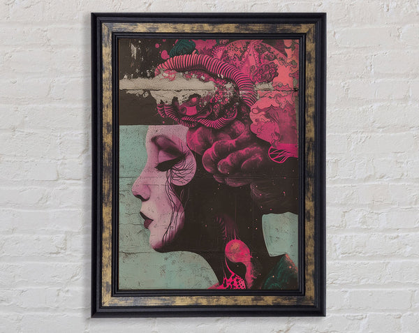 Abstract Woman Vapour Framed Print