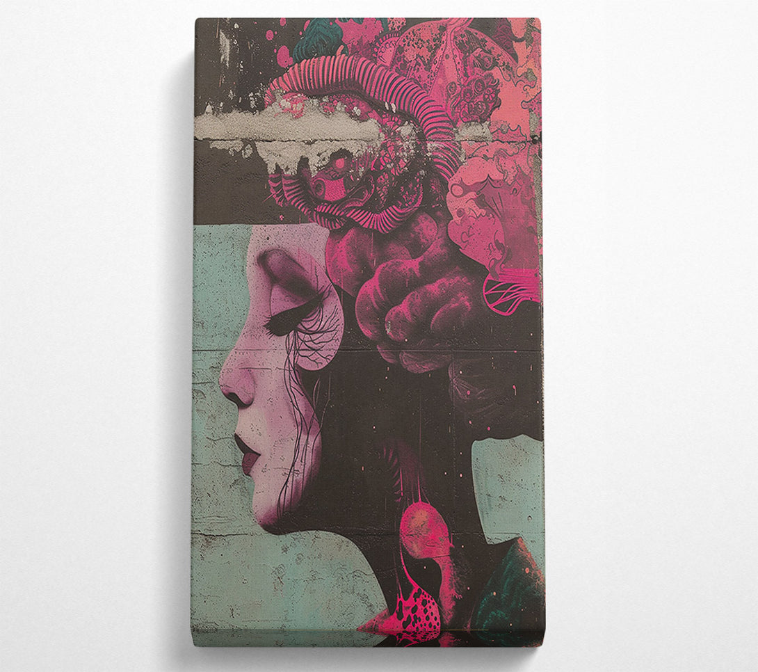  A Canvas Print of Abstract Woman Vapour Canvas Wall Art