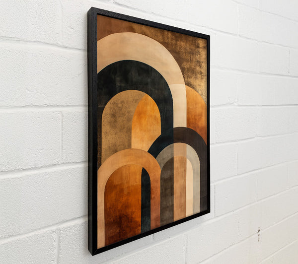 Golden Archways Abstract
