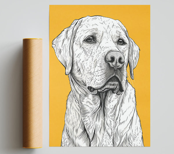 Golden Furry Friend Poster