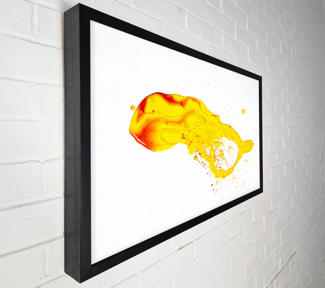  A Canvas Print of Golden Liquid Explosion Canvas Art