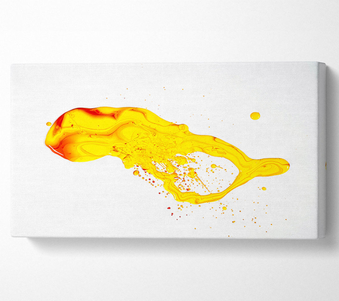  A Canvas Print of Golden Liquid Explosion Canvas Art