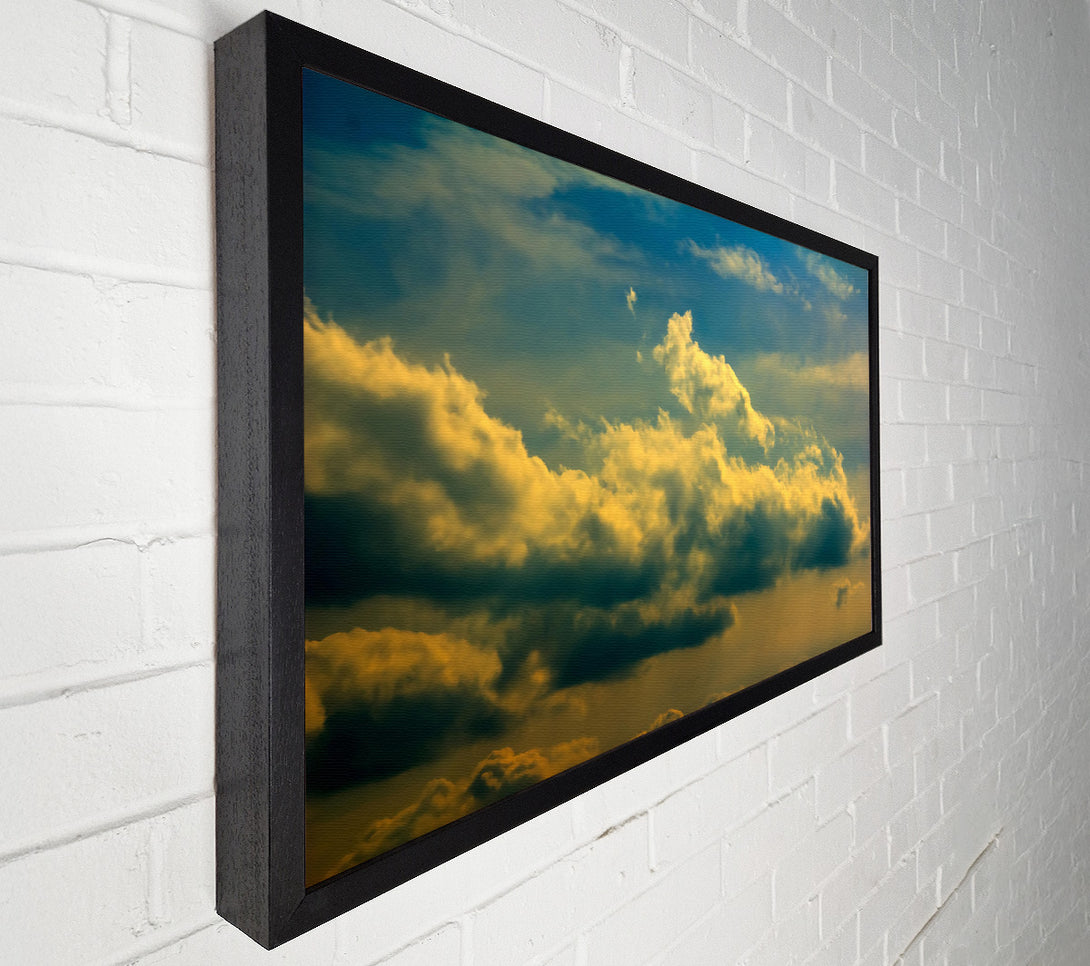  A Canvas Print of Golden Cloud Formations Canvas Print
