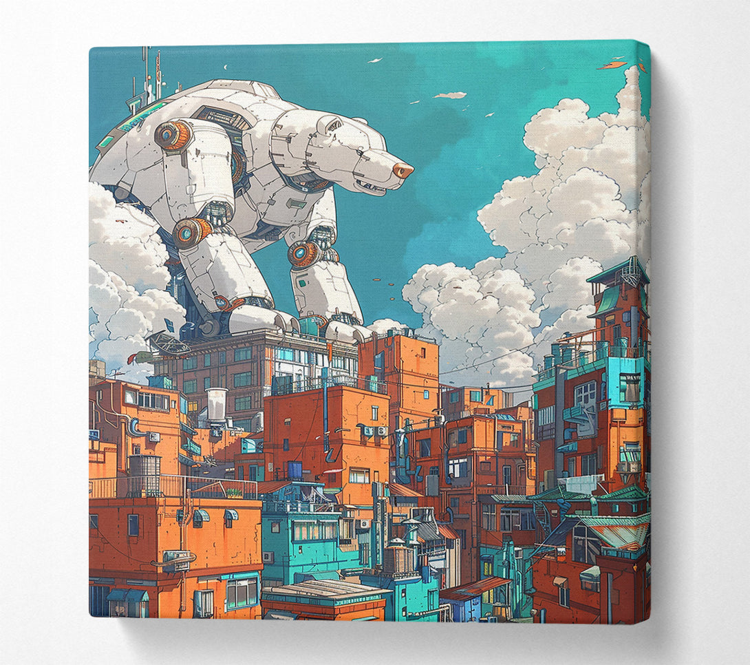  A Canvas Print of Orange City Colossus Canvas Print