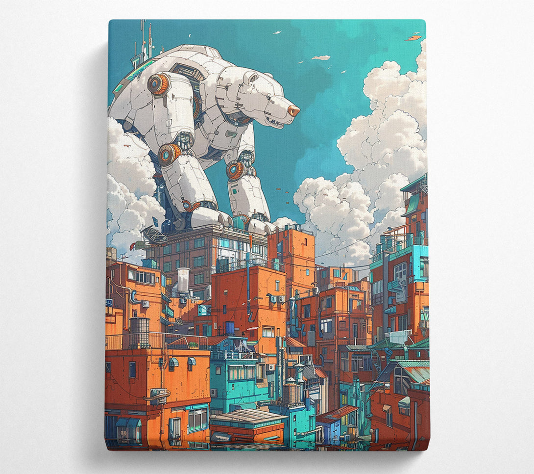  A Canvas Print of Orange City Colossus Canvas Print