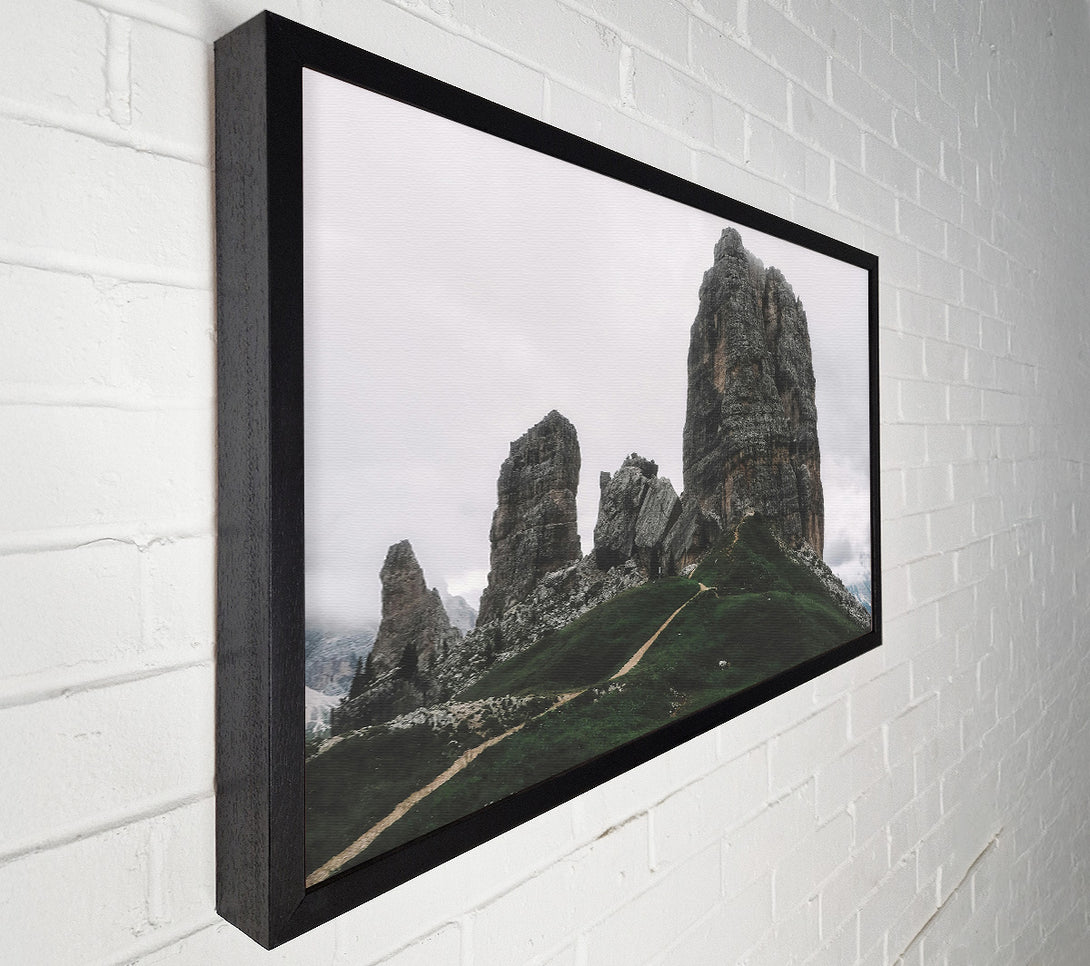  A Canvas Print of Gray Stone Sentinels Canvas Wall Art