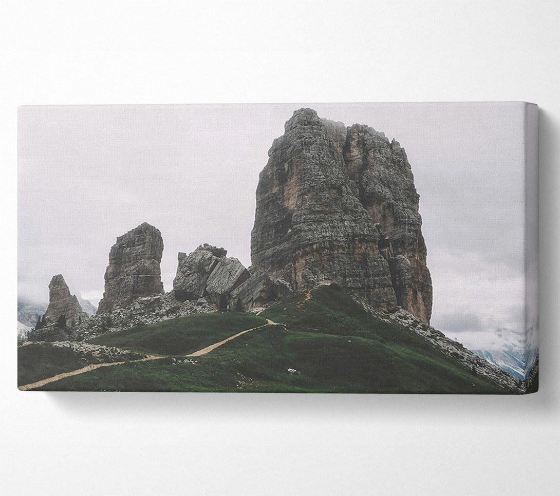  A Canvas Print of Gray Stone Sentinels Canvas Wall Art