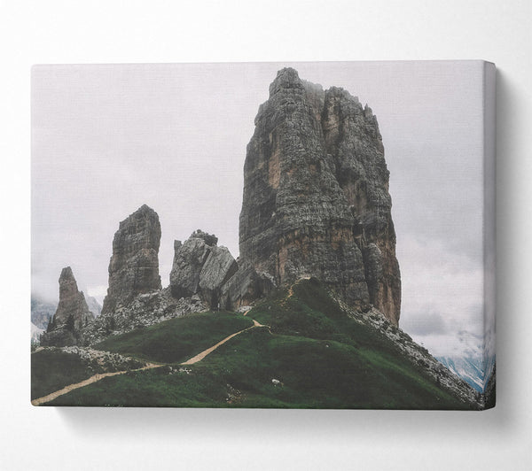  A Canvas Print of Gray Stone Sentinels Canvas Wall Art