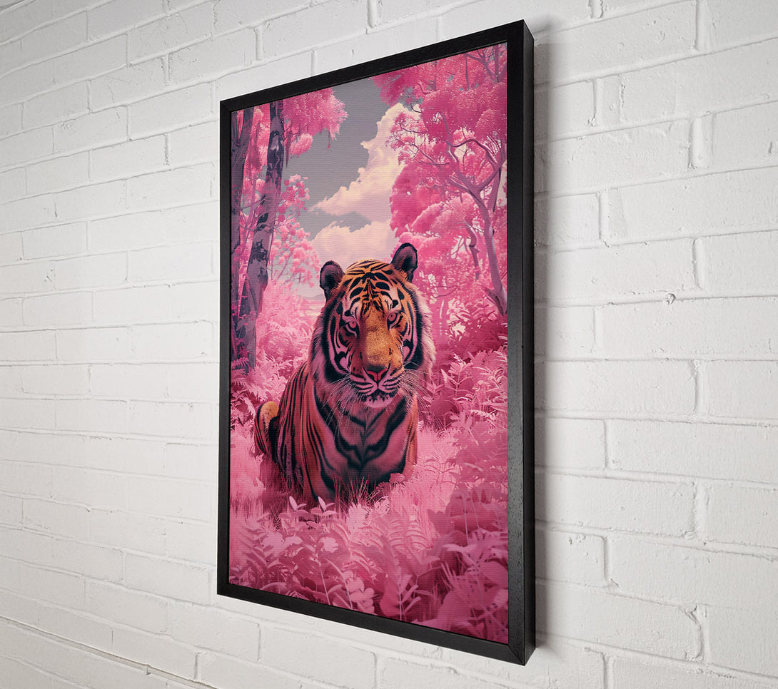  A Canvas Print of Pink Jungle Tiger Canvas Print