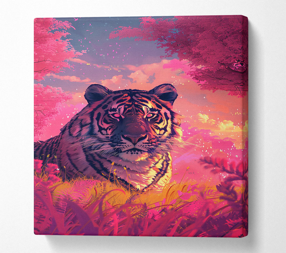  A Canvas Print of Pink Tiger Sunset Canvas Print