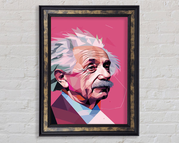 Albert Einstein Poly Framed Print