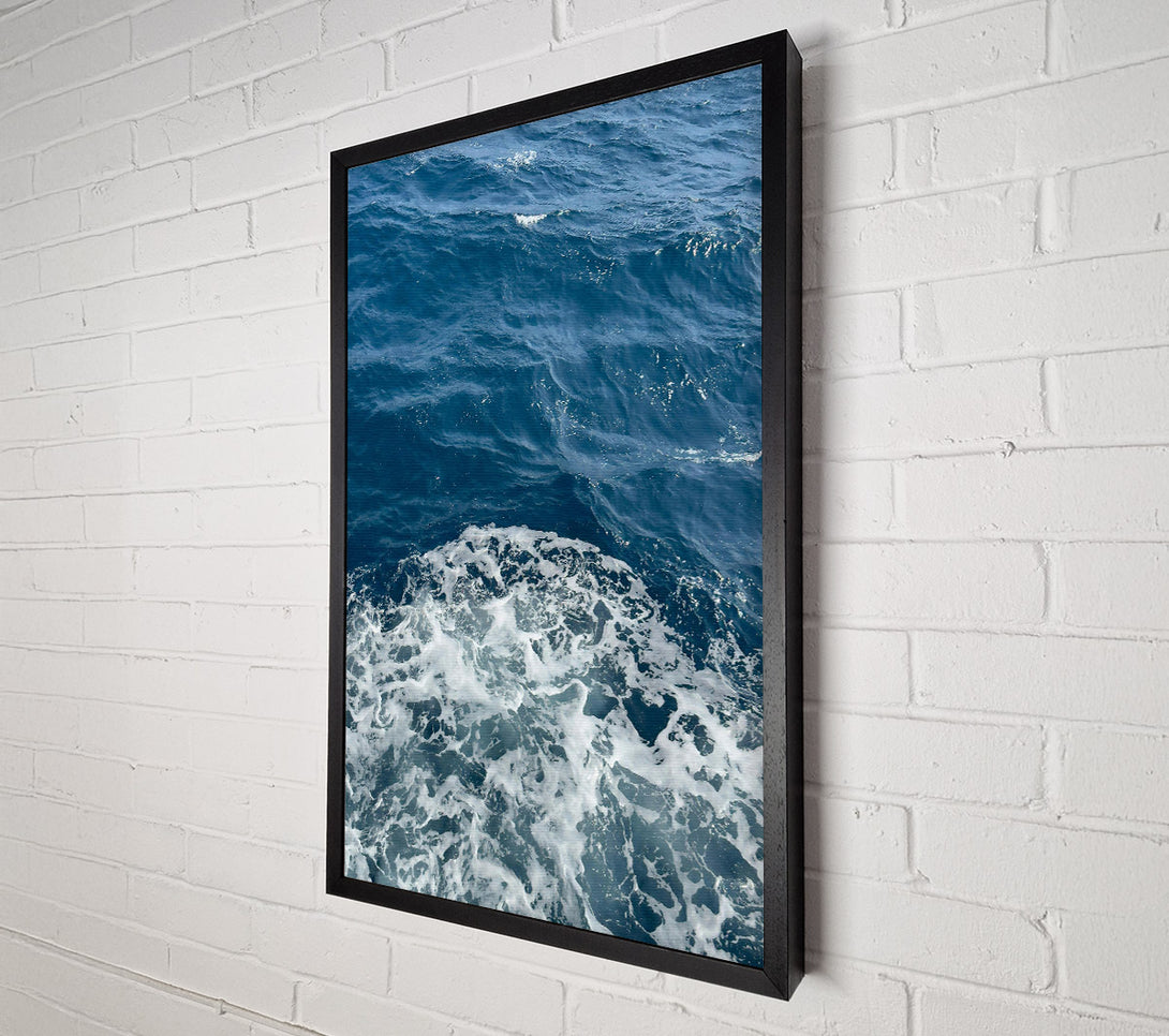  A Canvas Print of Azure Foam Patterns Canvas Wall Art