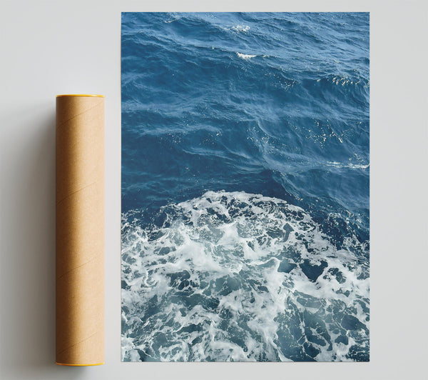 Azure Foam Patterns Print