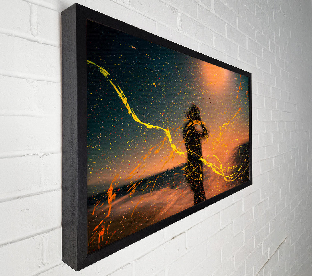  A Canvas Print of Golden Silhouette Dreams Canvas Print