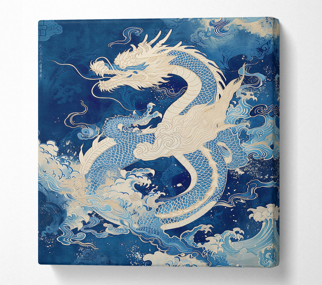  A Canvas Print of Azure Dragon Ascends Canvas Print