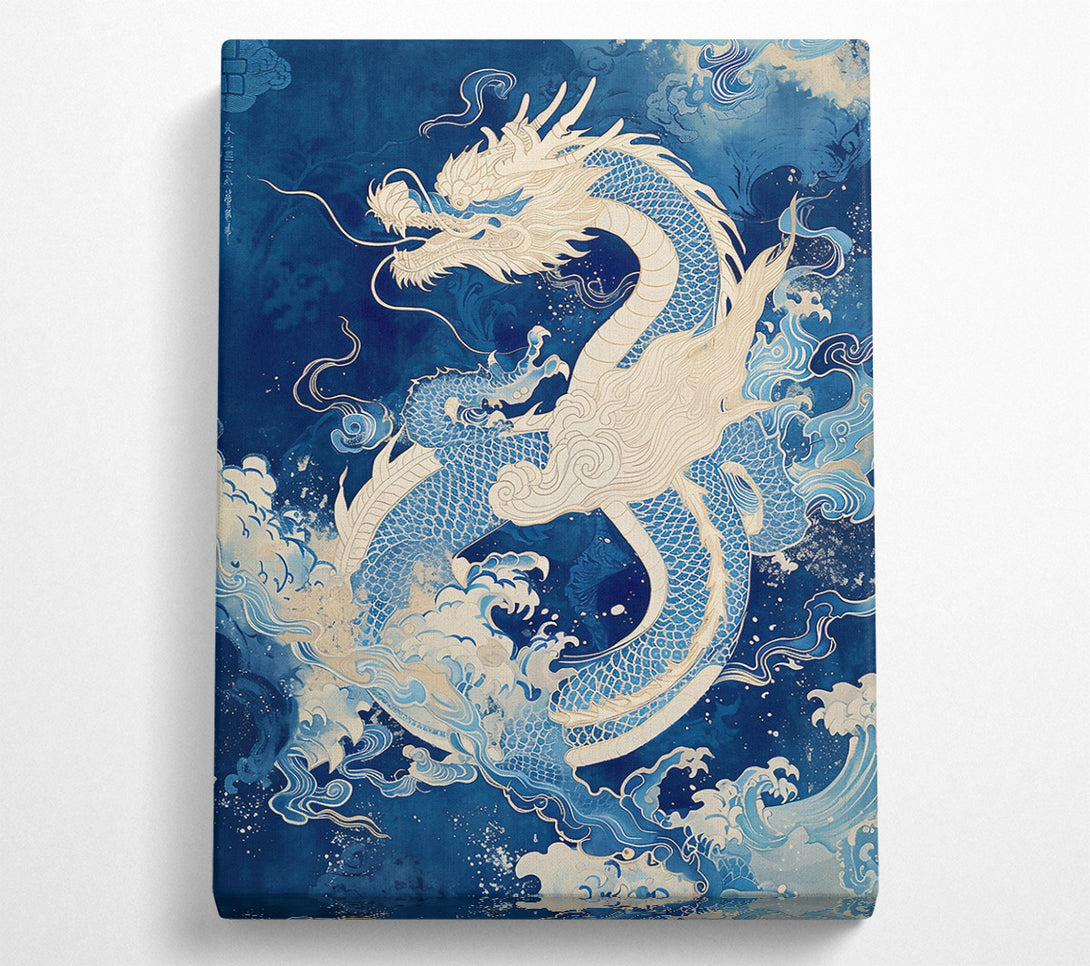  A Canvas Print of Azure Dragon Ascends Canvas Print